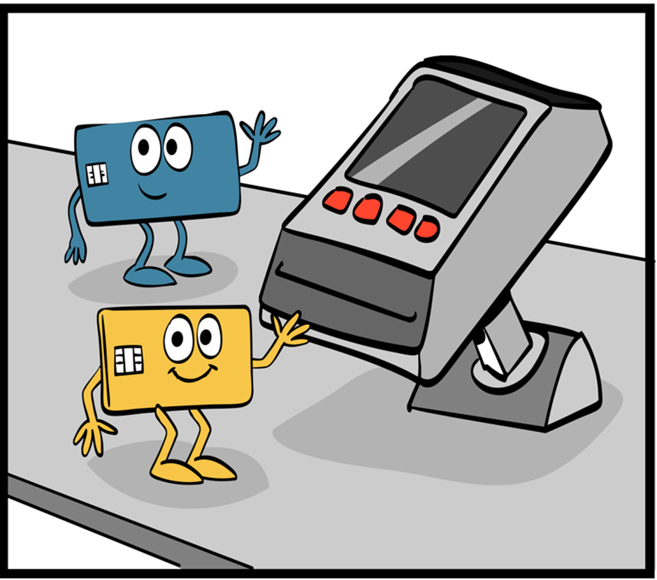 Cardo and Swipey by terminal - early stages of processing